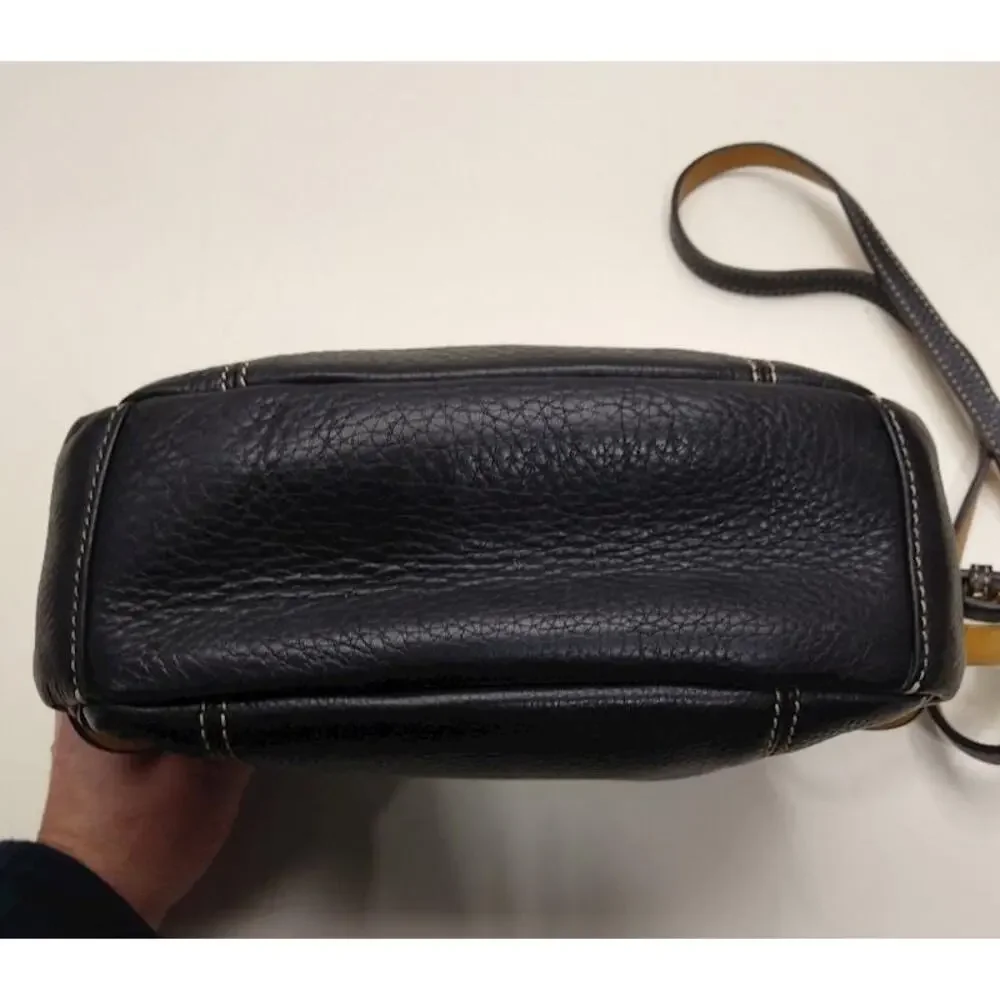 Dooney & Bourke Small Black Pebbled Leather Hobo Shoulder Bag